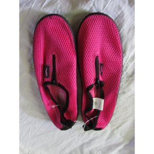 New Wave Runner size 7 womens aqua water sock slip shoes Pink Mesh Breathable